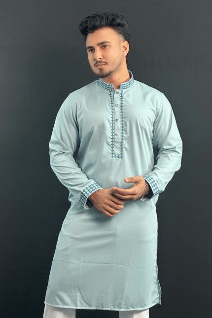 Sea Blue Colour Premium Panjabi |Star