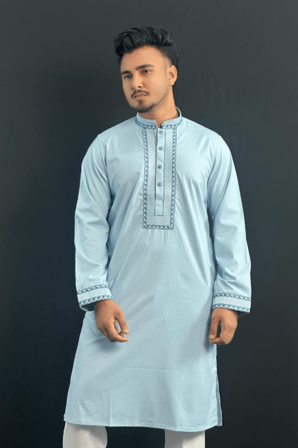 Sea Blue Colour Premium Panjabi | LP