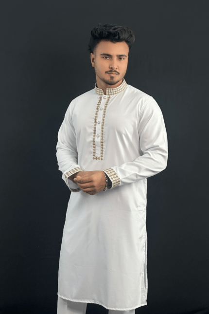 White Colour Premium Panjabi |Star