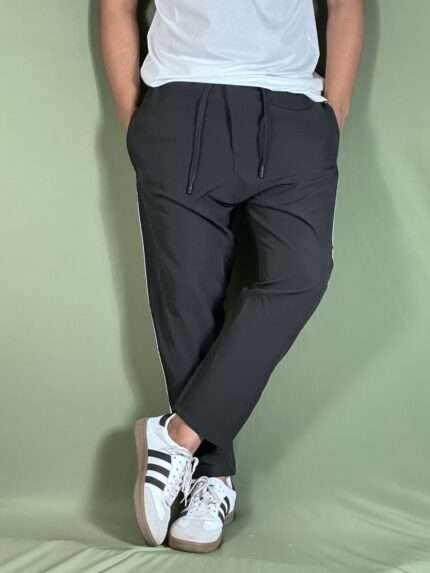 কালো কালার ট্রাউজার-Stripe
