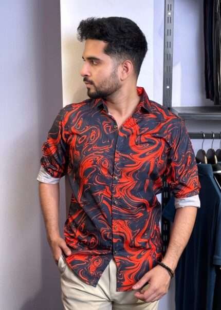 Black Red Multicolour Shirt |BRM