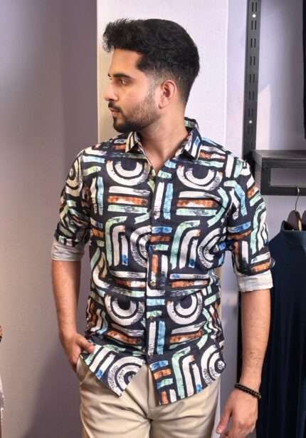 Black White Multicolour Shirt |BWM