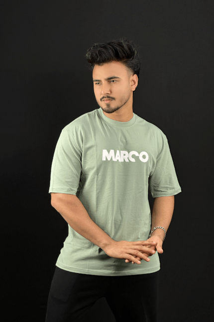 Sage Green Colour T-Shirt |Marco