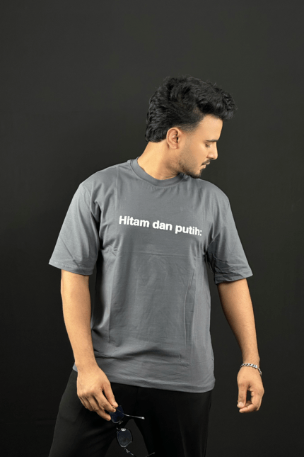 Gray Colour T-Shirt |Hitam