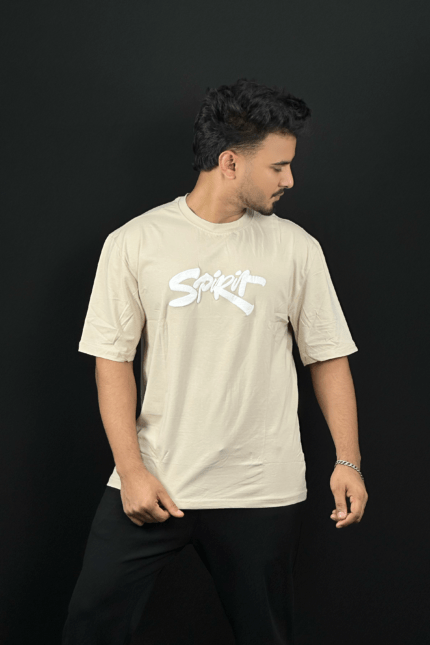 Cream Colour T-Shirt |Spirit