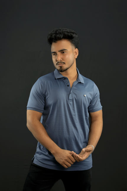 Light Blue Colour Polo T-Shirt |ZZ
