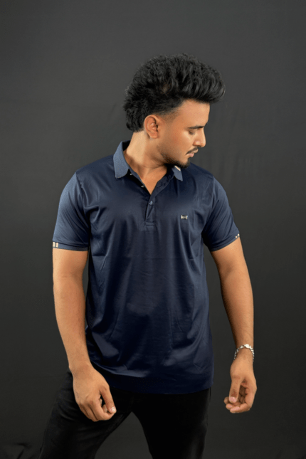 Nevy Blue Colour Polo T-Shirt |Believe