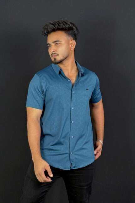Blue Colour Half Slevee Shirt |Dotch