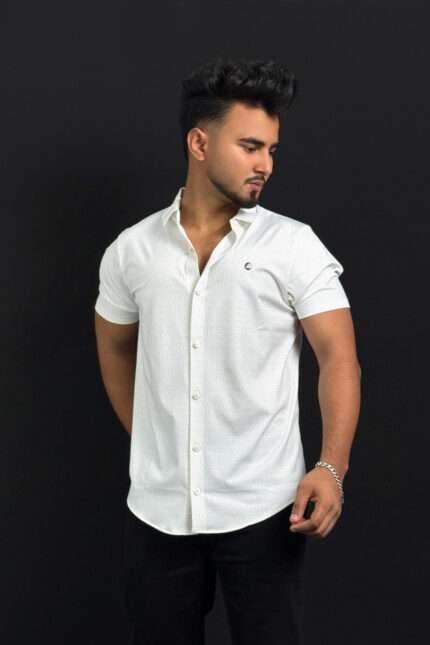 White Colour Half Slevee Shirt |BB