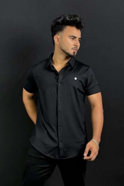 Black Colour Half Slevee Shirt |BB