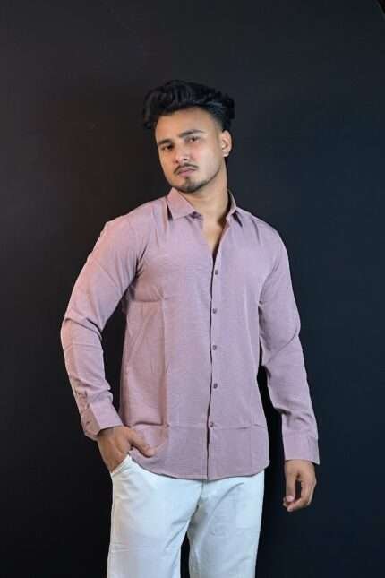 Light Pink Colour China Formal Shirt |VM